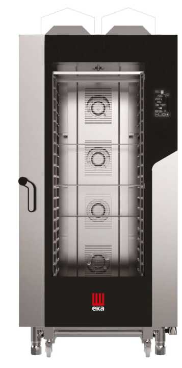 Forno de convecção a gás  BLACK MASK Gastronomia 20 tabuleiros GN1/1