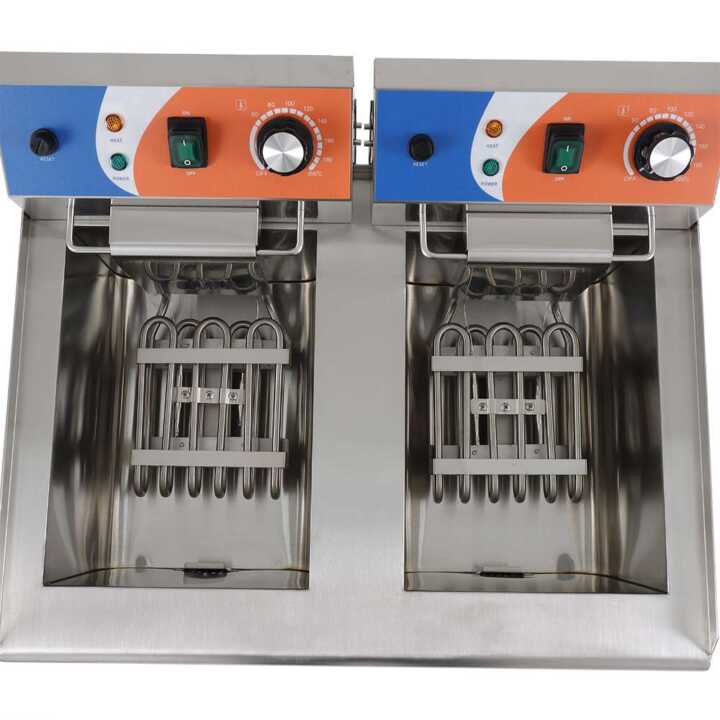 Fritadeira eléctrica 10+10 litros COM torneira 570x470x345h mm