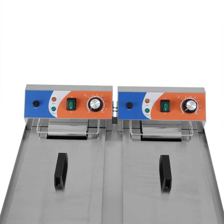 Fritadeira eléctrica 10+10 litros COM torneira 570x470x345h mm