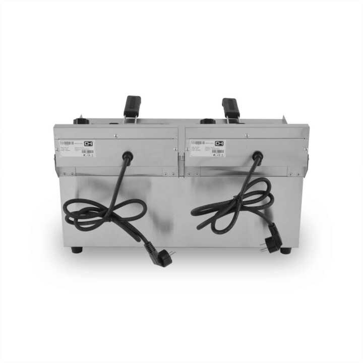Fritadeira eléctrica 10+10 litros COM torneira 570x470x345h mm