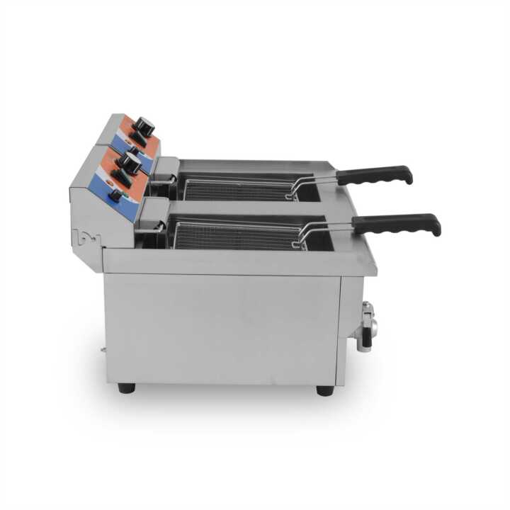 Fritadeira eléctrica 10+10 litros COM torneira 570x470x345h mm