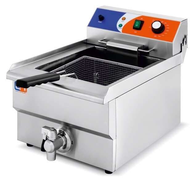 Fritadeira eléctrica 12 litros COM torneira 336x530x385h mm