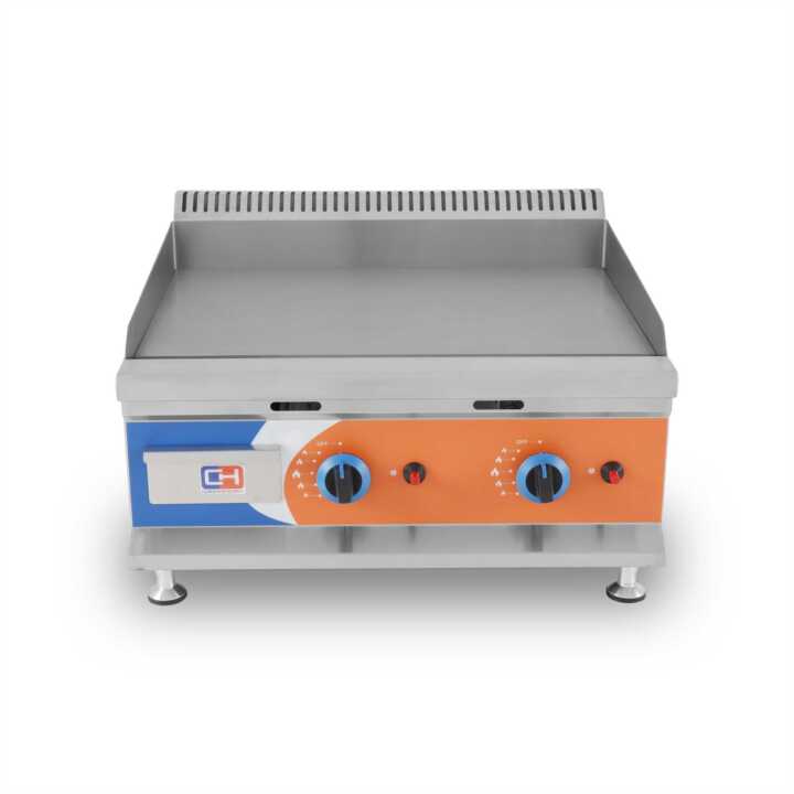 Frytops a gás Propano Aço Aço rectificado 12mm de 655x570x370h mm