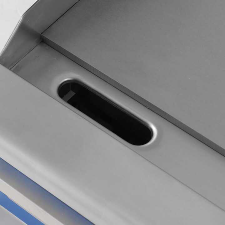 Frytops a gás Propano Aço Aço rectificado 12mm de 655x570x370h mm