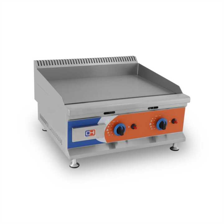 Frytops a gás Propano Aço Aço rectificado 12mm de 655x570x370h mm