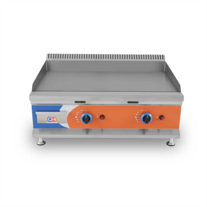 Frytops a gás Propano Aço Aço rectificado 12mm de 805x570x370h mm