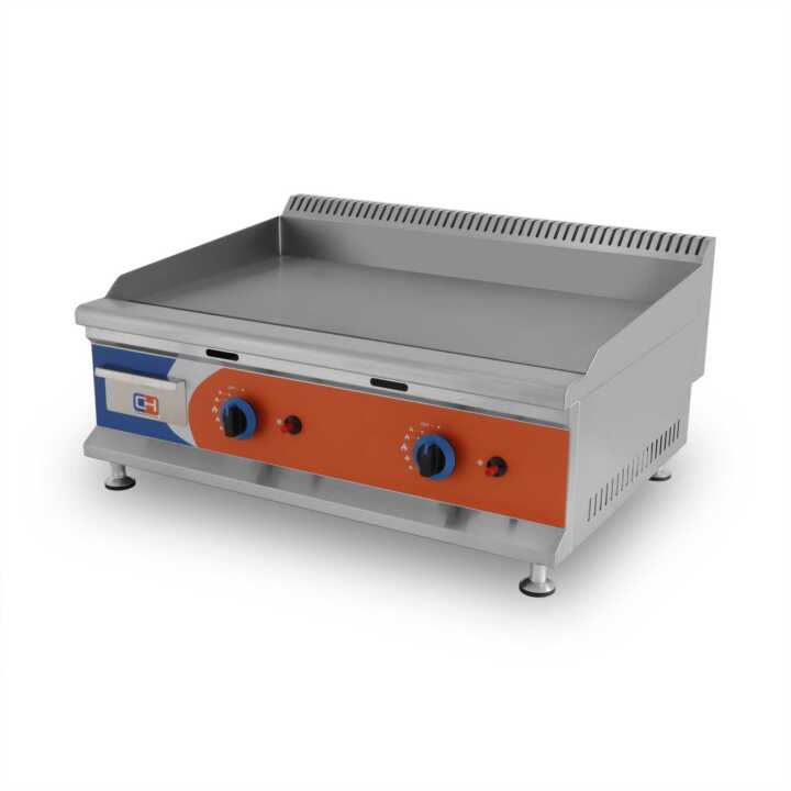 Frytops a gás Propano Aço Aço rectificado 12mm de 805x570x370h mm