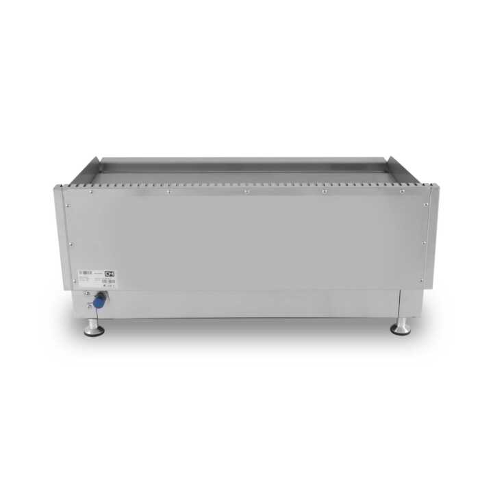 Frytops a gás Propano Aço Aço rectificado 12mm de 805x570x370h mm