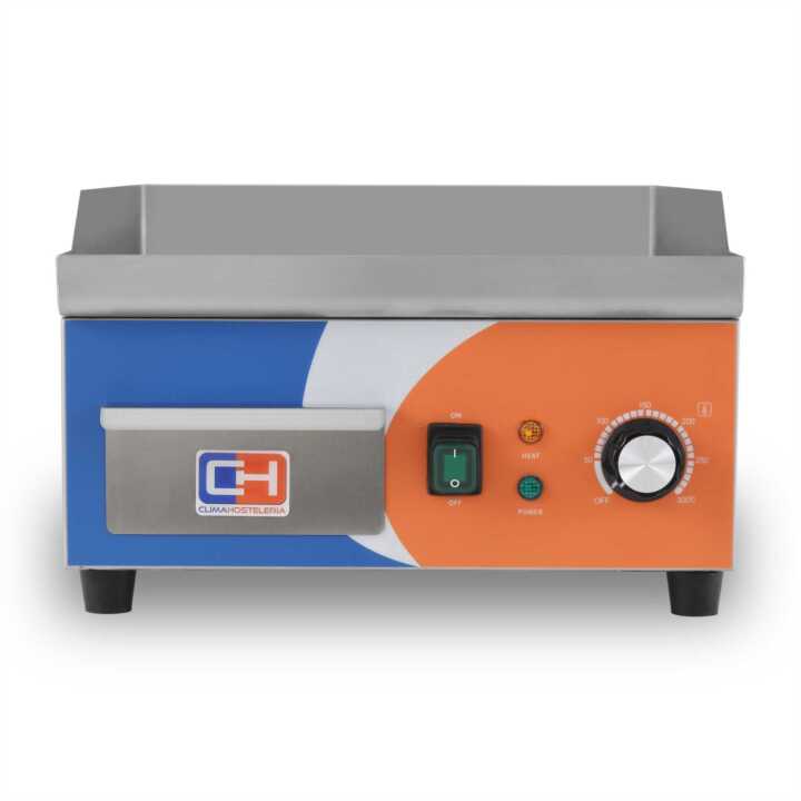 Fry Top eléctrica em aço rectificado 10mm de 360x460x220h mm