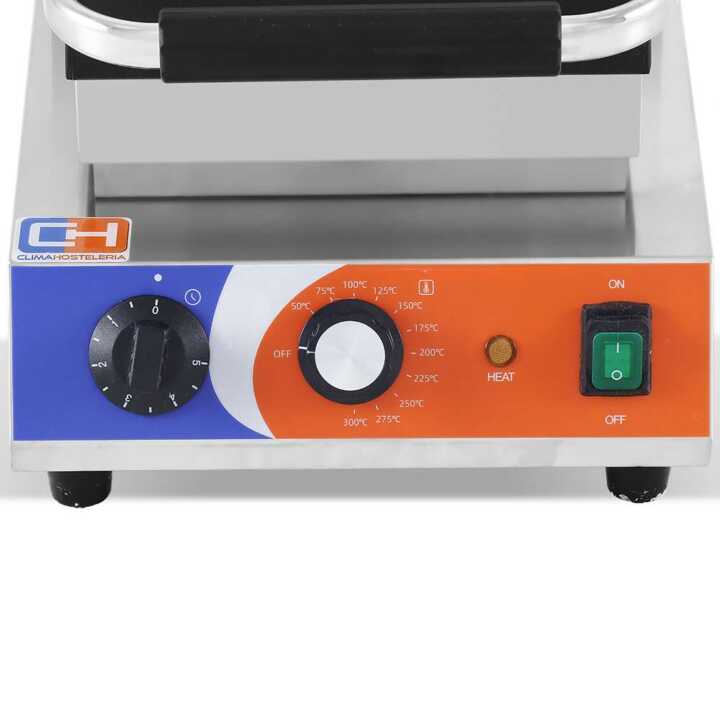 Máquina de waffles eléctrica 1,5KW 300x380x270h mm