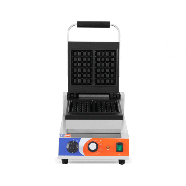 Máquina de waffles eléctrica 1,5KW 300x380x270h mm