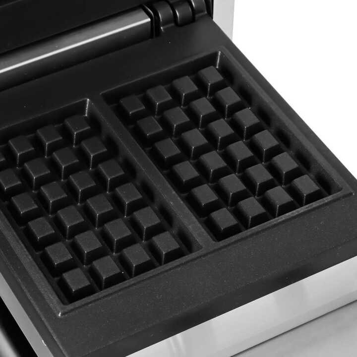 Máquina de waffles eléctrica dupla 1,5+1,5KW 63X380X270h m