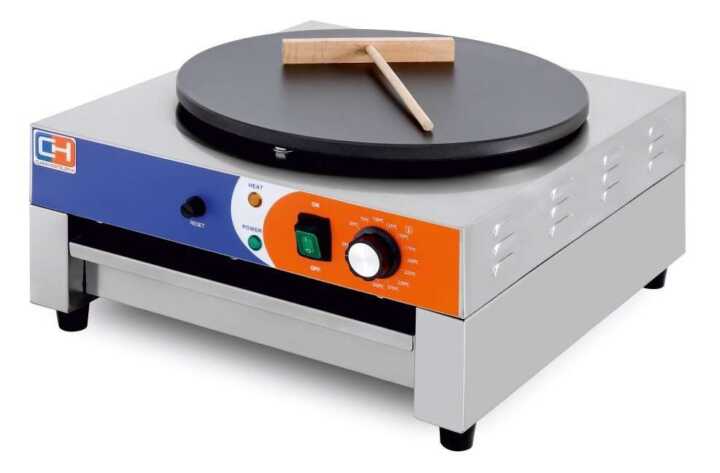 Máquina de fazer crepes eléctrica 3KW 450x490x220h mm