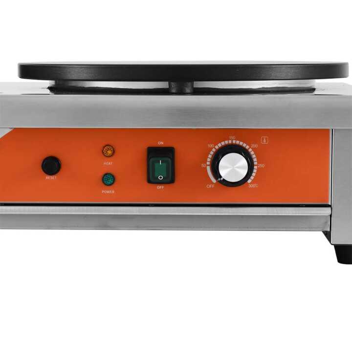 Máquina de fazer crepes eléctrica dupla 3+3KW 890x490x220h mm