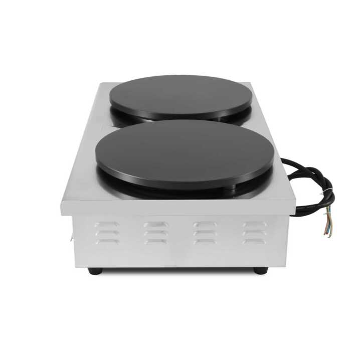 Máquina de fazer crepes eléctrica dupla 3+3KW 890x490x220h mm