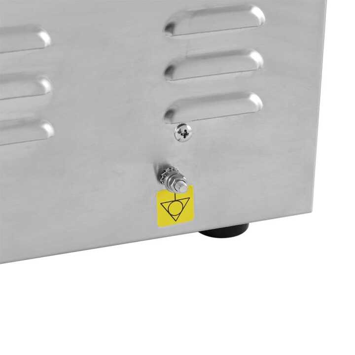 Máquina de fazer crepes eléctrica dupla 3+3KW 890x490x220h mm