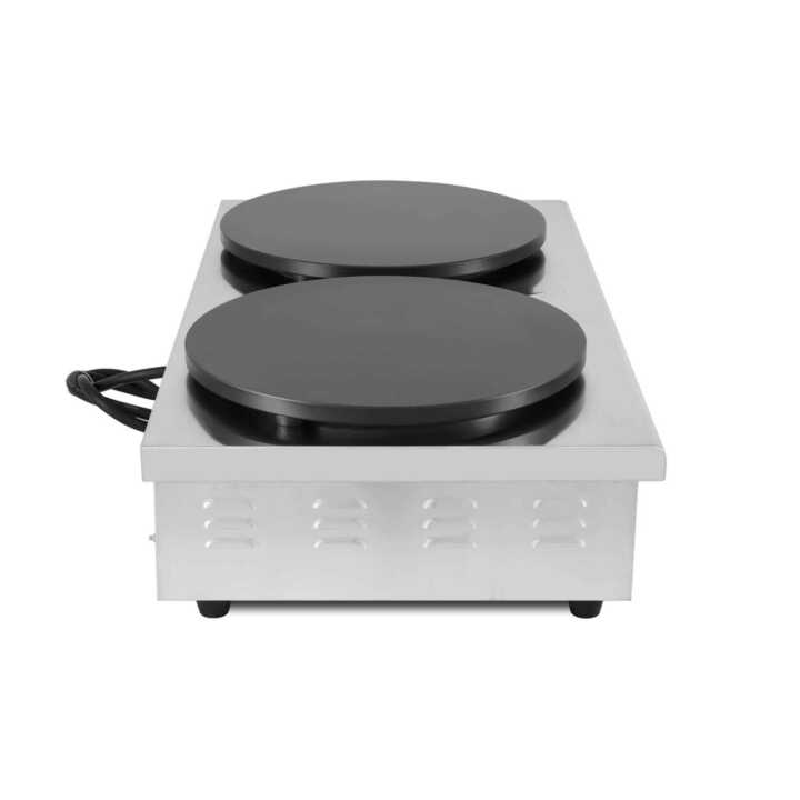 Máquina de fazer crepes eléctrica dupla 3+3KW 890x490x220h mm