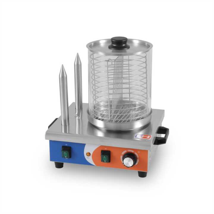 Máquina de 2 espetos para Hot Dogs 390x290x410h mm
