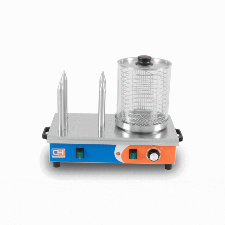 Máquina de 4 espetos para Hot Dogs 540x290x410h mm