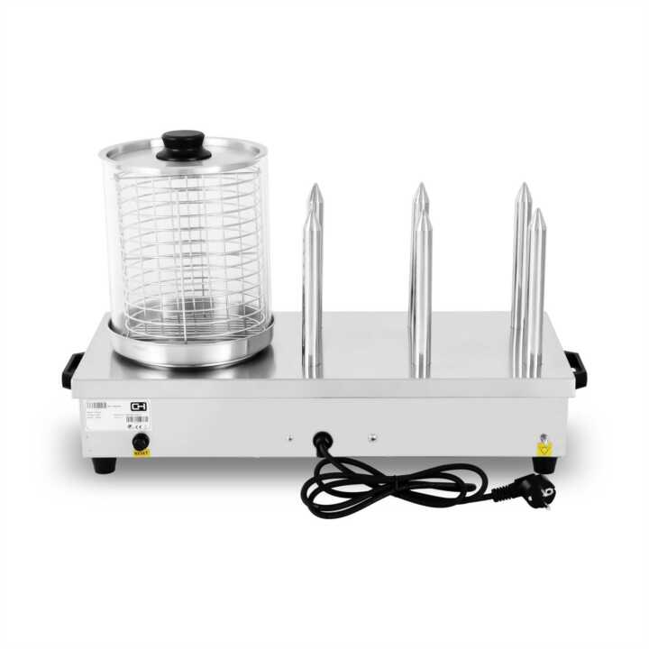 Máquina de 6 espetos para Hot Dogs 6 espetos 660x290x410h mm