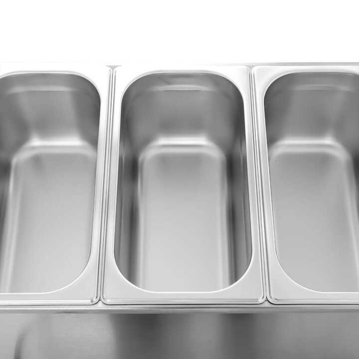 Banho Maria 3  GN1/3 de 600x335 x260h mm