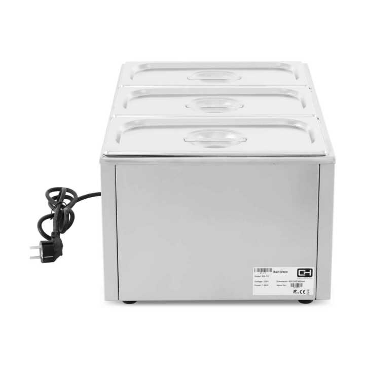 Banho Maria 3  GN1/3 de 600x335 x260h mm