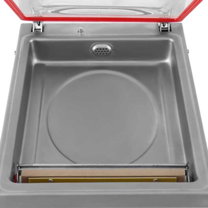 Máquina de vácuo de mesa de 1 barra de selagem a vácuo 260 mm de 510x350x390h mm