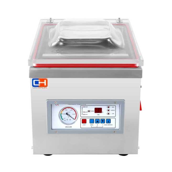 Máquina de vácuo de mesa de 1 barra de selagem a vácuo 260 mm de 510x350x390h mm