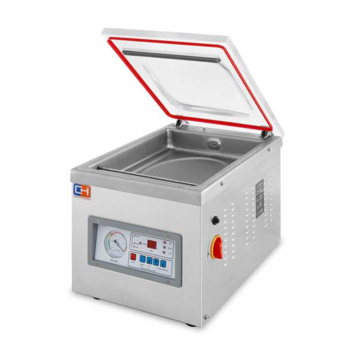 Máquina de vácuo de mesa de 1 barra de selagem a vácuo 260 mm de 510x350x390h mm