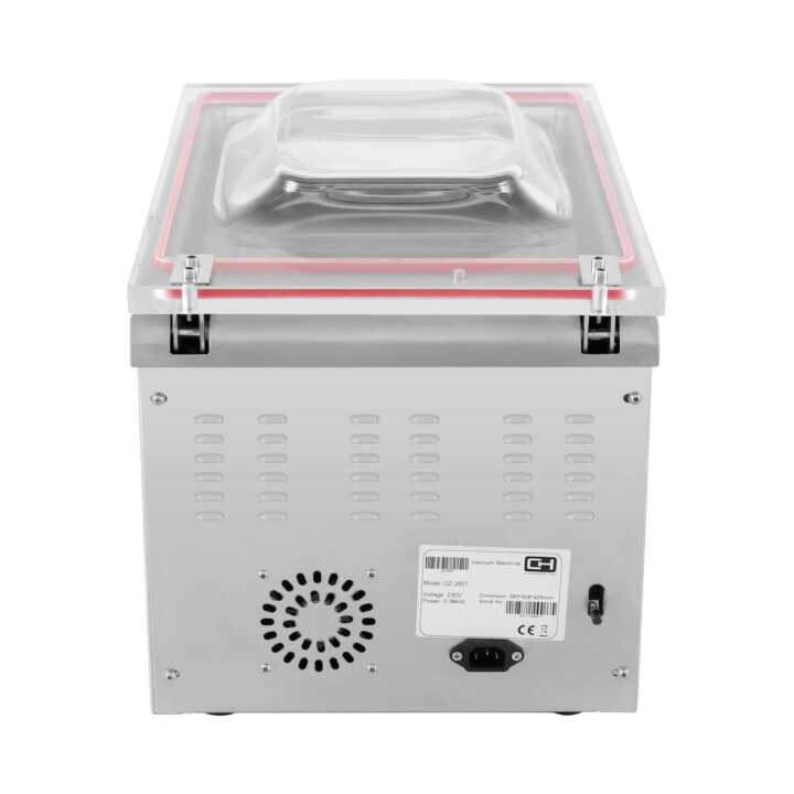 Máquina de vácuo de mesa de 1 barra de selagem a vácuo 260 mm de 510x350x390h mm