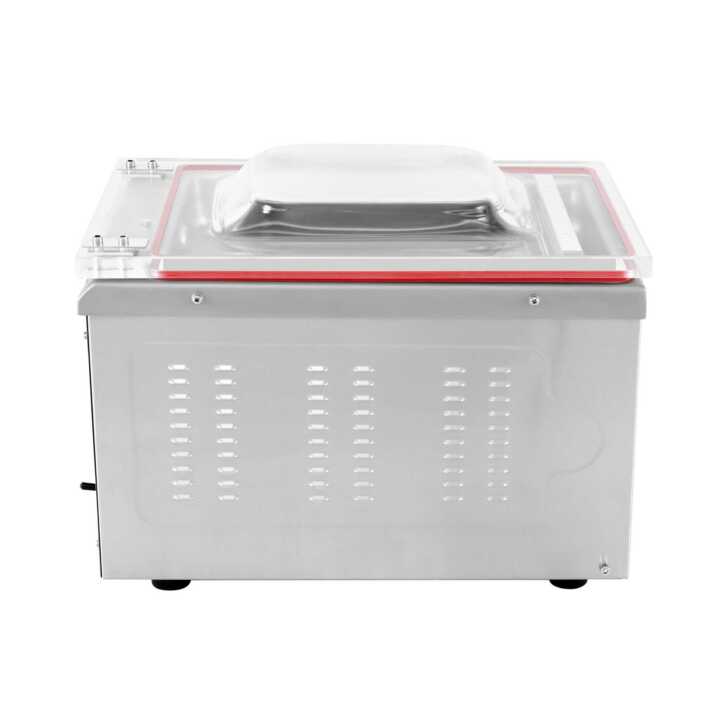 Máquina de vácuo de mesa de 1 barra de selagem a vácuo 260 mm de 510x350x390h mm