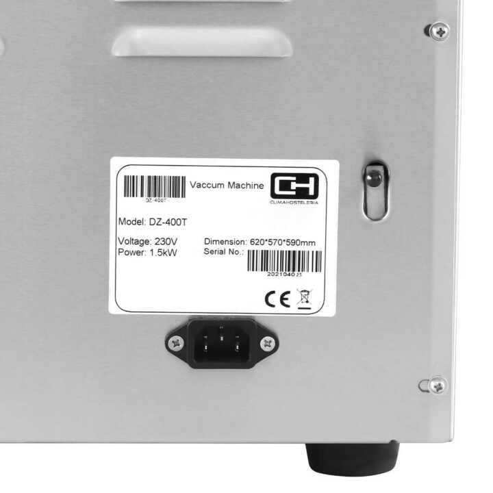 Máquina de embalagem a vácuo 2 barras de soldadura 400mm de 550x490x590h mm