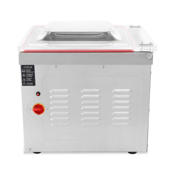 Máquina de embalagem a vácuo 2 barras de soldadura 400mm de 550x490x590h mm