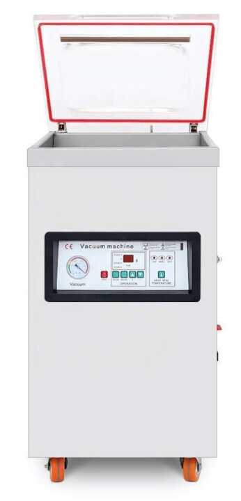 Máquina de embalagem a vácuo com armário 2 barras de soldadura 400mm de 550x490x970h mm