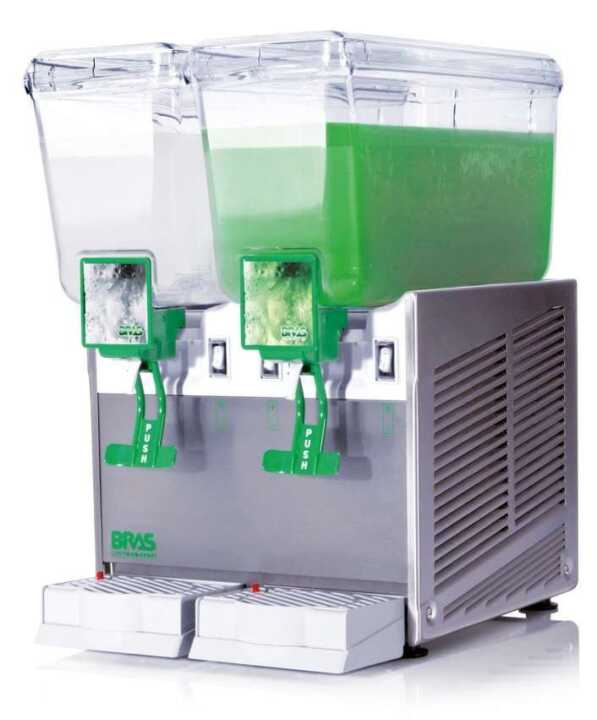 Distribuidor de bebidas 12+12 litros com agitado