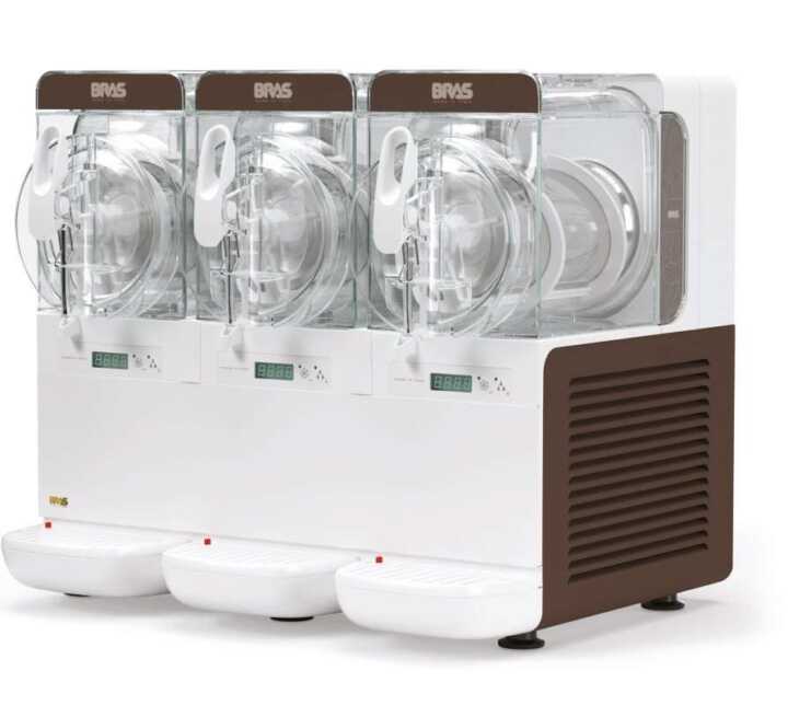 Máquina compacta para triturar 3+3+3 litros