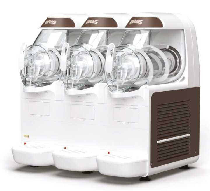 Máquina multifuncional para produção de granulado com três depósitos de 6+6+6 litros