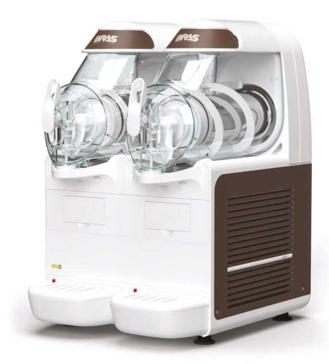 Máquina multifuncional para fazer slush 2 tanques de 6+6 litros