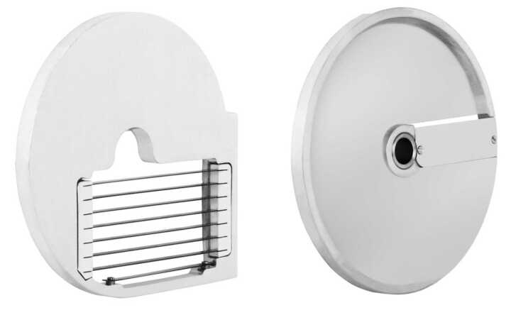 Pack 2 Discos de corte de alumínio Batatas fritas 8x8 mm  T8+H8. 0,6 Kg