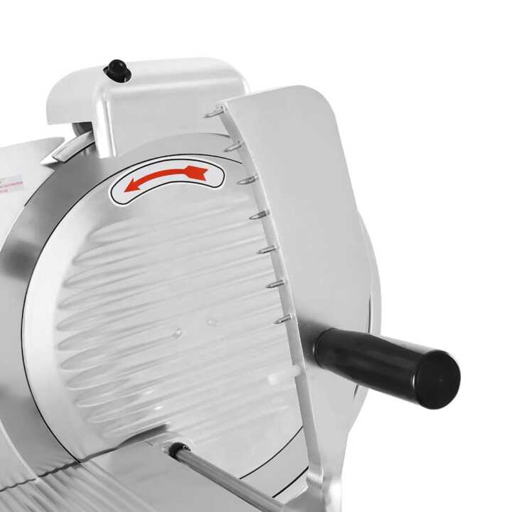 Fiambreira Lâmina de 300 mm e potência de 270 W Alumínio anodizado e base