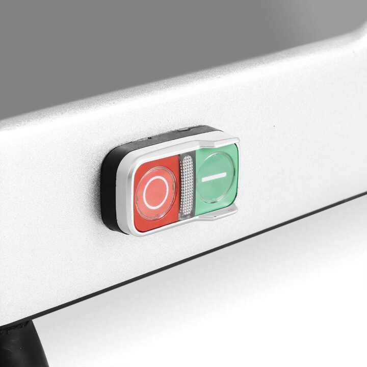 Fiambreira Lâmina de 300 mm e potência de 270 W Alumínio anodizado e base