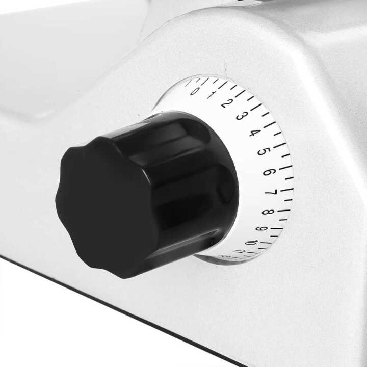 Fiambreira Lâmina de 300 mm e potência de 270 W Alumínio anodizado e base