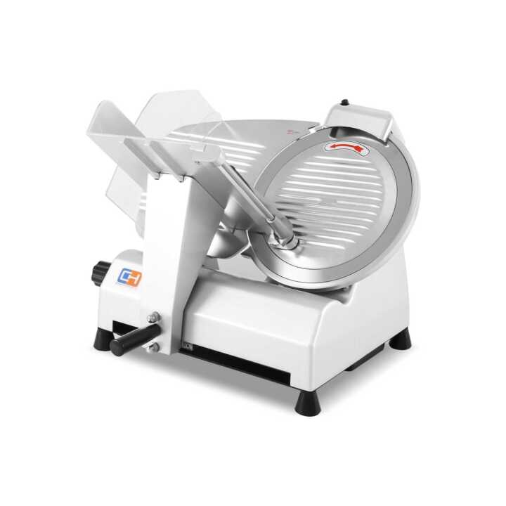 Fiambreira Lâmina de 300 mm e potência de 270 W Alumínio anodizado e base