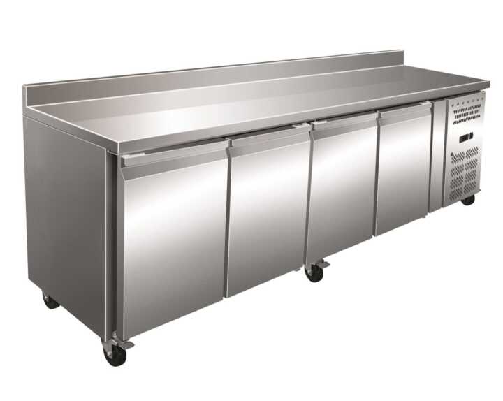 Mesa Frigorífica GN1/1 Aço Inoxidável 4 Portas 2230x700x960h