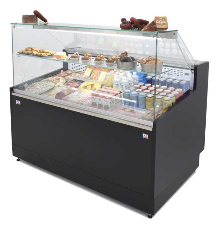 Armário expositor refrigerado 1 metro Profundidade 973 mm Frio estático