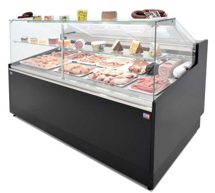 Vitrina Refrigerada 2 metros profundidade 1100 Frio Ventilado - Vitrina Inox -