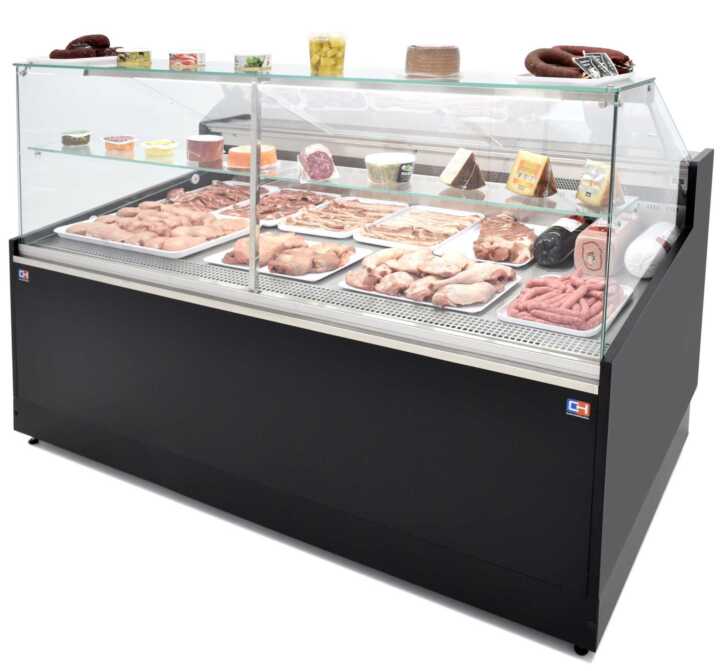 Vitrina Refrigerada 2,5 metros Profundidade 1100 Frio Ventilado - Vitrina Inox -
