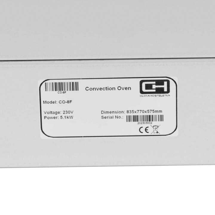 Forno de Convecção Elétrico com Vapor e Grill 4 Tabuleiros 600x400 mm