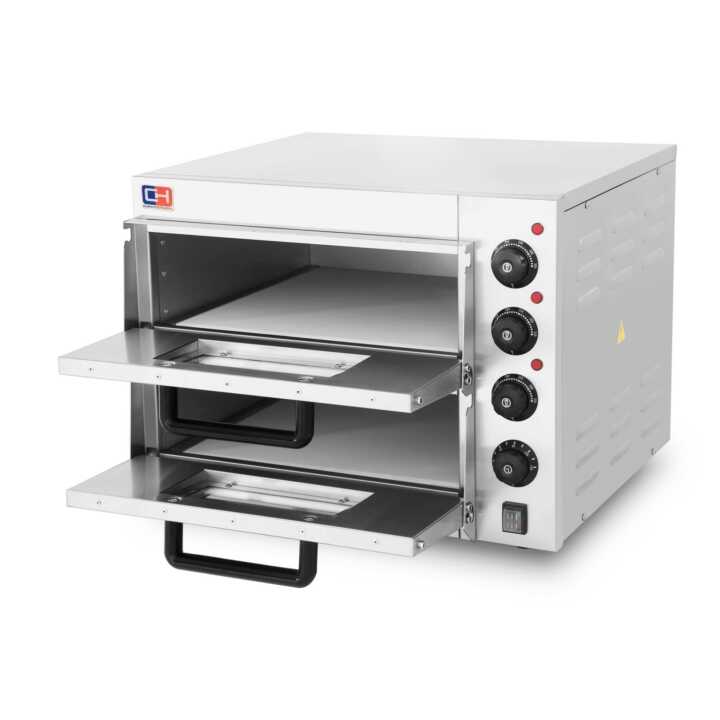 Forno de Pizza Elétrico Compacto para 2 Pizzas 40 cm