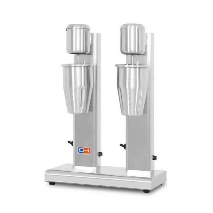 Misturador de gelados e bebidas Duplo 1 + 1 litro